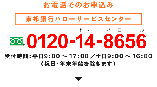 東邦フリーローン 東邦銀行のフリーローン